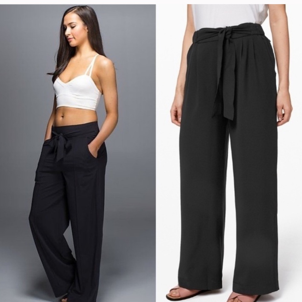 Lululemon Athletica Women's Noir Wide-Leg Pants